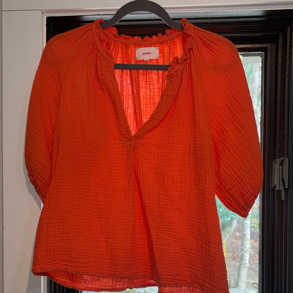 Xirena Orange Top Size Small